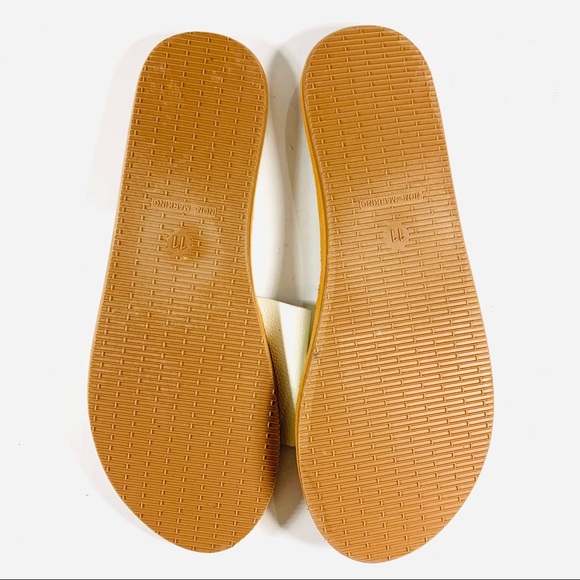 Shade & Shore Slides White Tan Size 11 - Picture 2 of 2